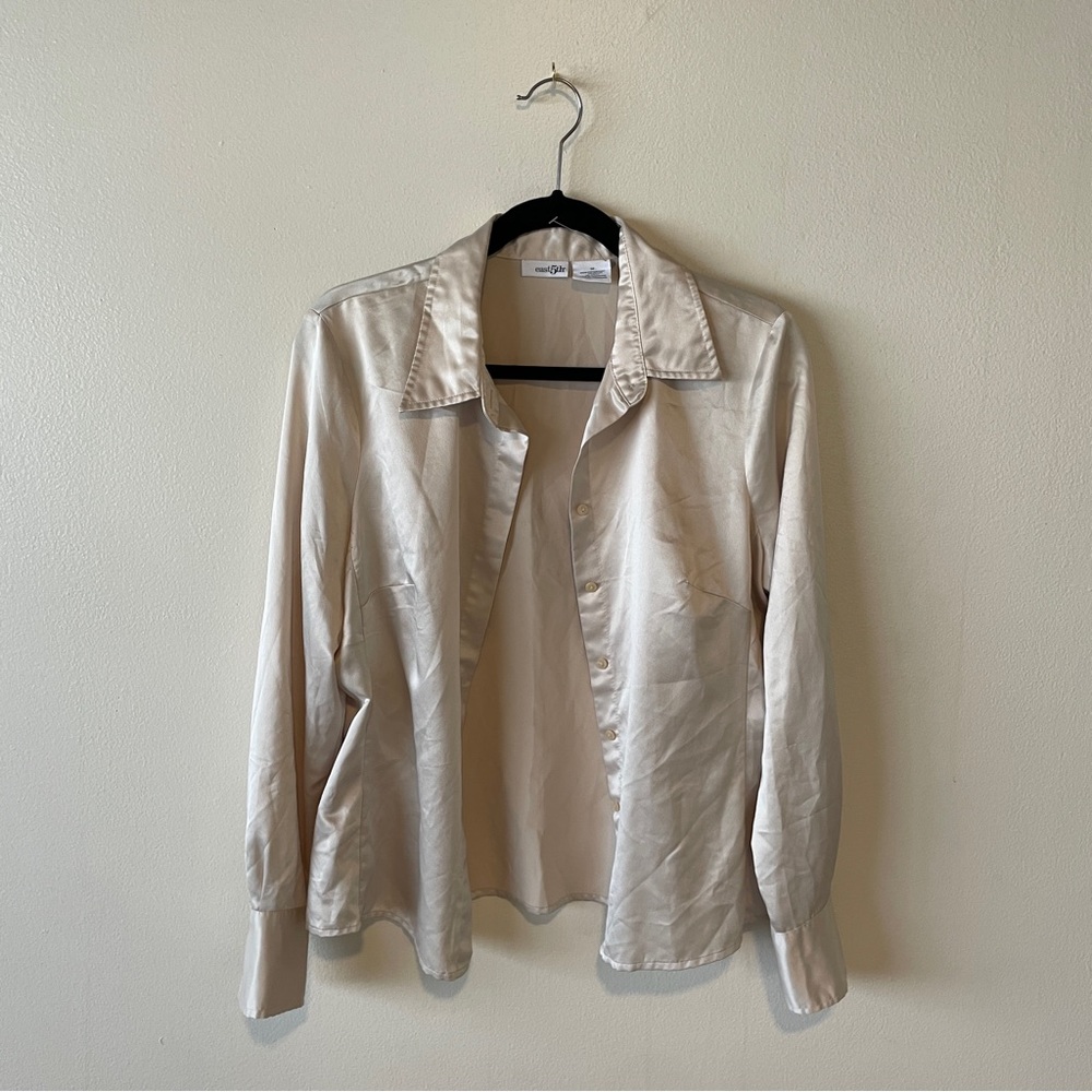 East 5th Light Beige Button Down Shirt